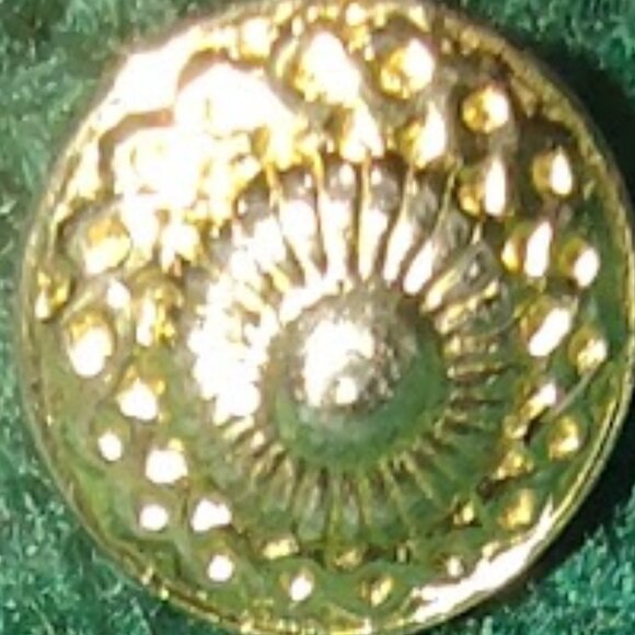 EMPRESS VINTAGE FOREST GREEN GOLD BUTTON FRONT CARDIGAN SWEATER 2 POCKETS XL - Picture 8 of 12